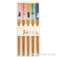 Kotobuki Translucent Chopsticks with Bamboo "A Day in the Cat" - B017XGGWFA